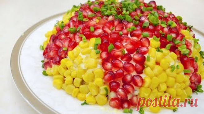 Салат на Новый год 2018! Потрясающий вкус и украшение стола!