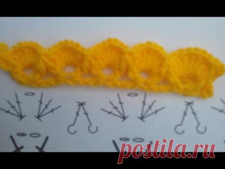 ОБВЯЗКА КРЮЧКОМ.МК. ПРОСТО И КРАСИВО. КАК ОБВЯЗАТЬ КРАЙ КРЮЧКОМ.