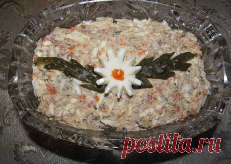 Рыбный салат Автор рецепта Татьяна Степанова - Cookpad