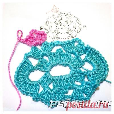 Прихватка крючком «Клубчника»