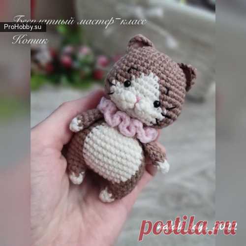 Котик / Вязание игрушек / ProHobby.su | Вязание игрушек спицами и крючком для начинающих, мастер классы, схемы вязания