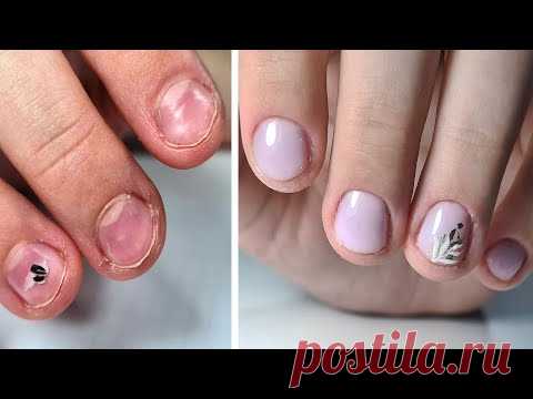 ❤ ТАКОГО я не ОЖИДАЛА ❤ ногти ГРЫЗУНЧИКА ❤ ЦВЕТНАЯ СЕРЕНЕВАЯ БАЗА ❤ #nails #innamaksimova