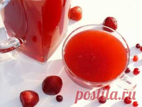 Рецепт клубничного компота в банках - Компот на зиму . 1001 ЕДА вкусные рецепты с фото!