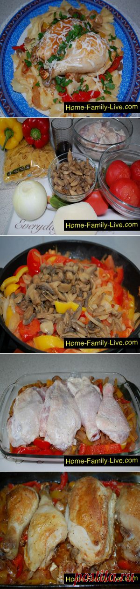 Курица по - охотничьи - пошаговый фоторецепт - курица с овощами
