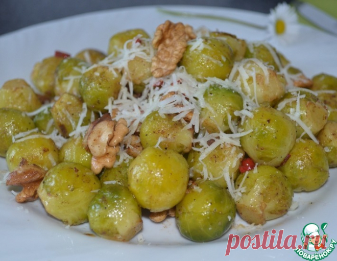 Брюссельская капуста в ореховом масле – кулинарный рецепт