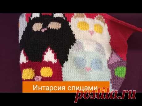 Интарсия спицами.Правила вязания.