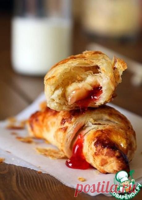 Круассаны с джемом и заварным кремом - кулинарный рецепт