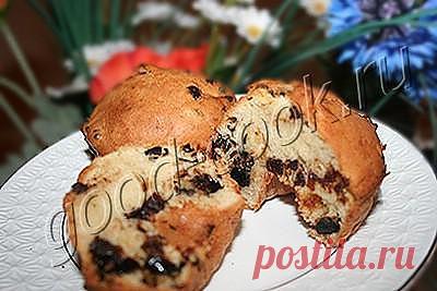 Хорошая кухня - кексы с черносливом и шоколадными каплями. Кулинарная книга рецептов. Салаты, выпечка.