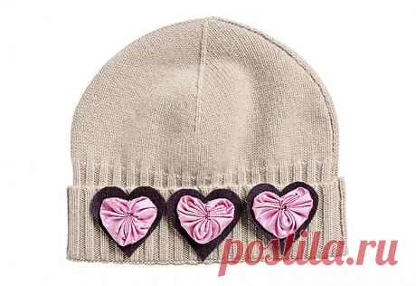 Декор вязаной шапки — Мастер-классы на BurdaStyle.ru