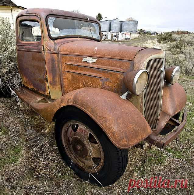 Классический Исторические Clunkers-грузовых и легковых автомобилей на пастбище - галерея на Flickr