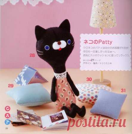 Поделки из фетра: выкройки зверей в японском стиле