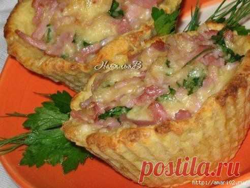 Картофельные корзиночки с начинкой..