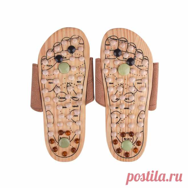 Massage Sandals inSPORTline Klabaka with Magnets 44 Masažieri | inSPORTline |  Wooden sandals with acupressure points, magnets and nephrites, improve blood circulation, metabolism and maintain proper function ...