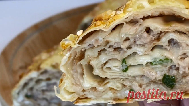 Армянское блюдо с фаршем в духовке, обязательно попробуйте | Breakfast_8.30 Пульс Mail.ru Очень сочный рецепт из лаваша с фаршем.