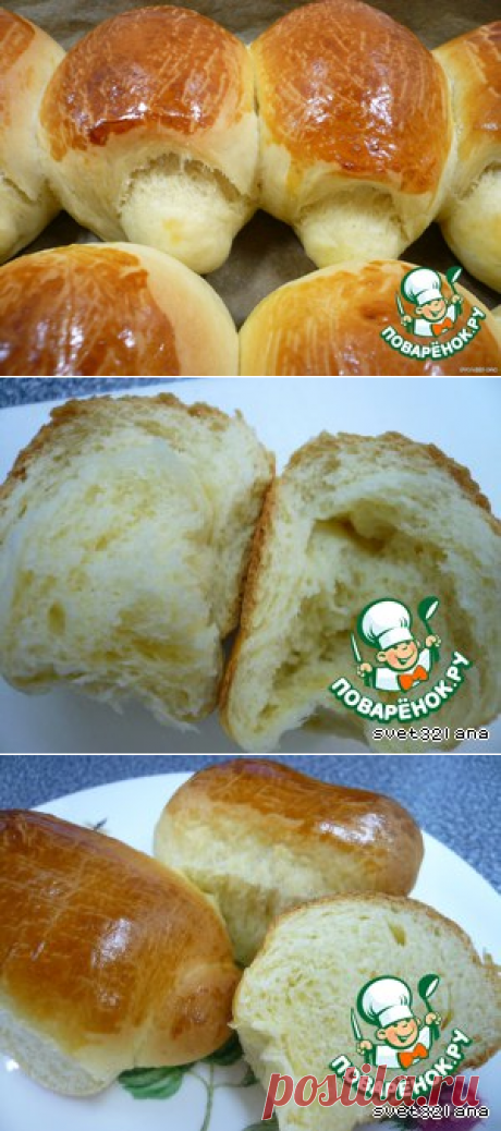 Булочки &quot;Сиамские близнецы&quot; - кулинарный рецепт