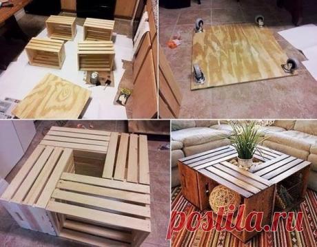 Столик из ящиков
