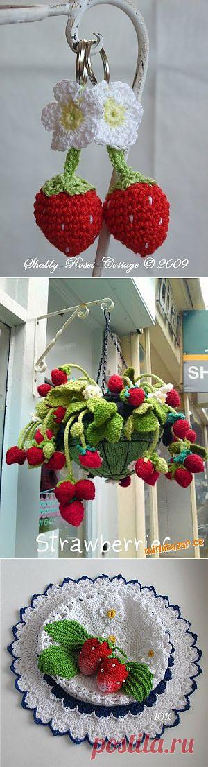 КЛУБНИЧКА КРЮЧКОМ.