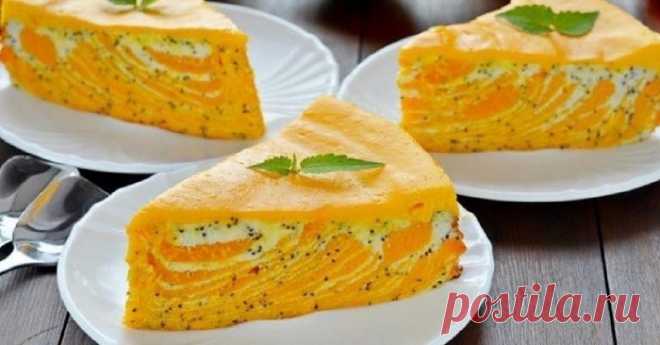 Творожная запеканка с тыквой