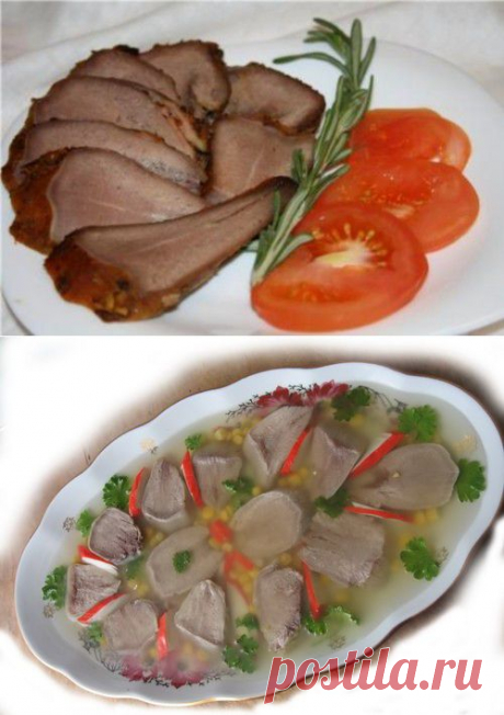 Вкусный и легкий свиной язык / Простые рецепты