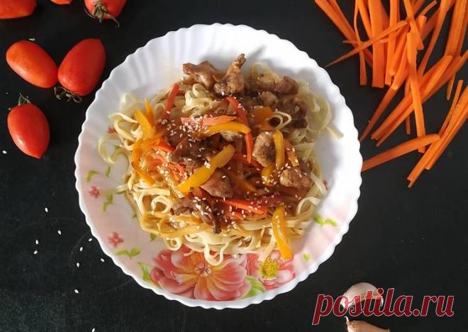 Лапша Удон с курицей и овощами в смеси соусов - пошаговый рецепт с фото. Автор рецепта Ирина Ищенко (Попова) ✈️ . - Cookpad