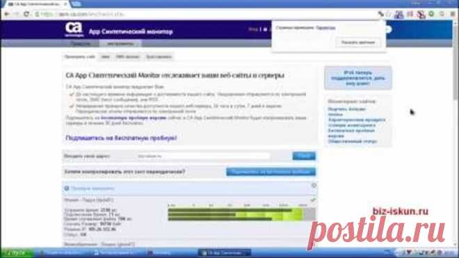 Оценка скорости загрузки сайта. Сервис Cloud Monitor