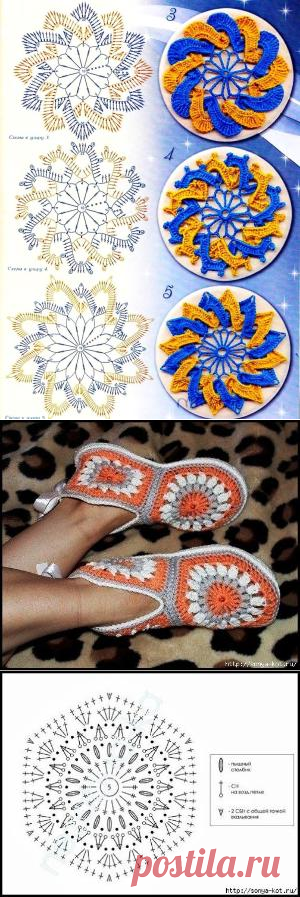 Уроки вязания крючком - Вязание крючком, мотивы, схемы для вязания крючком