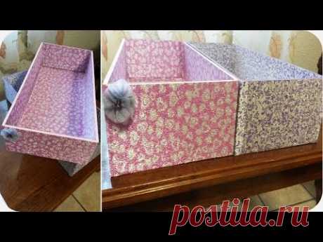 DIY | Cajas para Organizar tú Cuarto - YouTube
