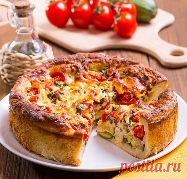 Рецепты открытых пирогов: с овощами, рыбой, курицей