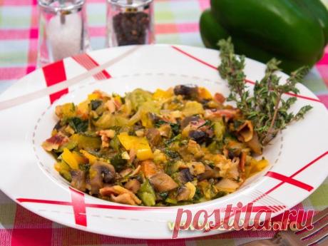 Рагу с овощами и грибами