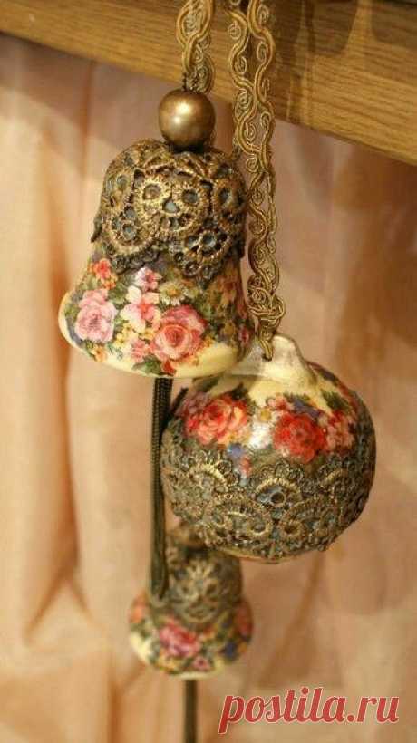 Идеи для декора новогодних украшений – 74 фотографии