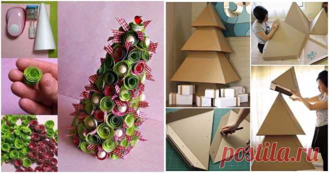 50+ гениальных идей, как сделать новогоднюю елку своими руками ...