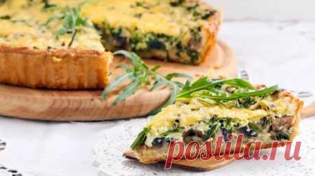 Пирог с грибами по особенному рецепту: вкусный до безумия | Готовим вместе | Яндекс Дзен
