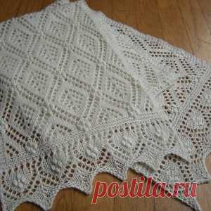 Вязание палантина спицами: схемы, описания, видео с мастер-классами… Превосходные идеи! - МирТесен