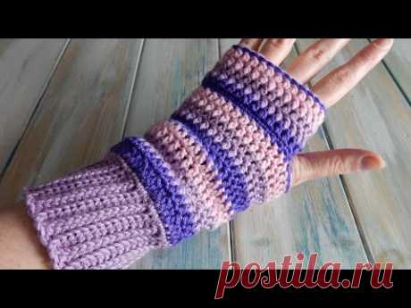 How to design your own crochet Fingerless Mittens / Wrist Warmers