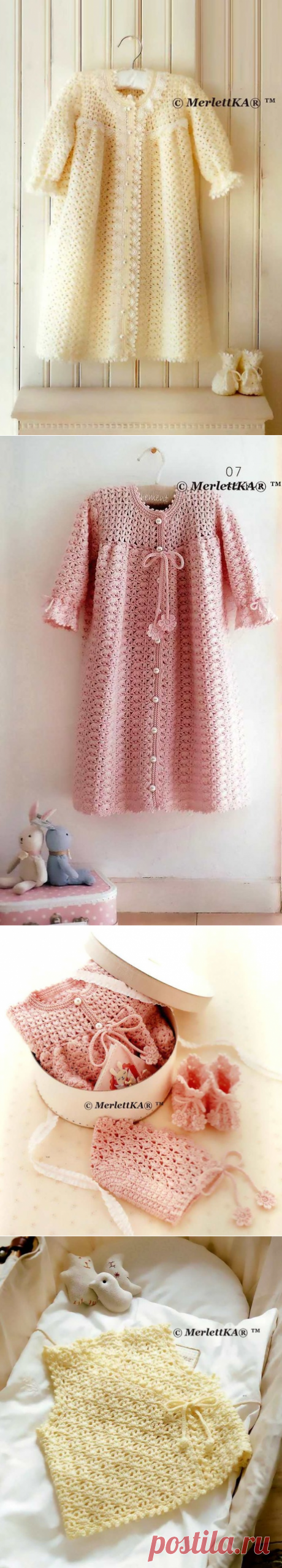 Подборка одежды для младенцев ☆ вязание крючком