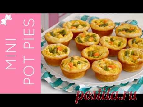 Mini Chicken Pot Pies in a Cupcake Pan {traditional & reduced fat options}