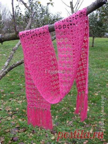 Вяжем в компании: Шарф из Vogue Knitting | Страна Мастеров