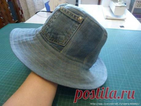 Панама из джинсов | Умелые ручки