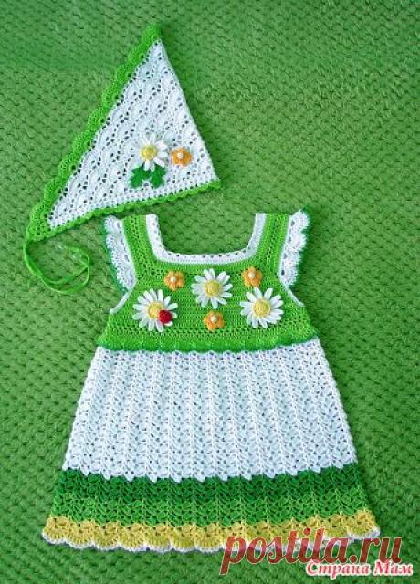 Сарафан "Ромашечки" для наших дочурок! - Вяжем вместе он-лайн - Страна Мам