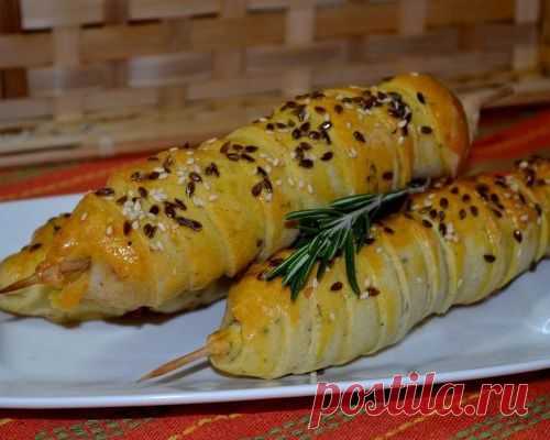 Закусочные шашлычки в тесте