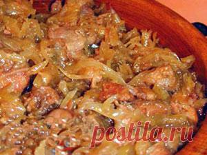 Солянка из капусты с мясом и картошкой