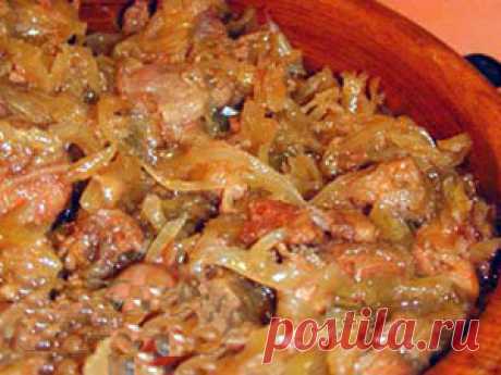 Солянка из капусты с мясом и картошкой