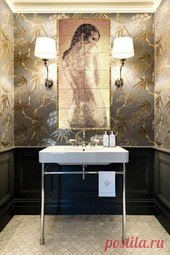 панно для ванной, панно керамическое в душ, плитка ручной работы, плитка керамическая ручной работы, плитка в душ, душевая комната, ванная комната с плиткой