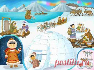 Земляне: знать ближнего. Эскимосы - монголоиды арктического типа (сведения, ссылки) - 15 Апреля 2016 - Russia-Asia-Siberia