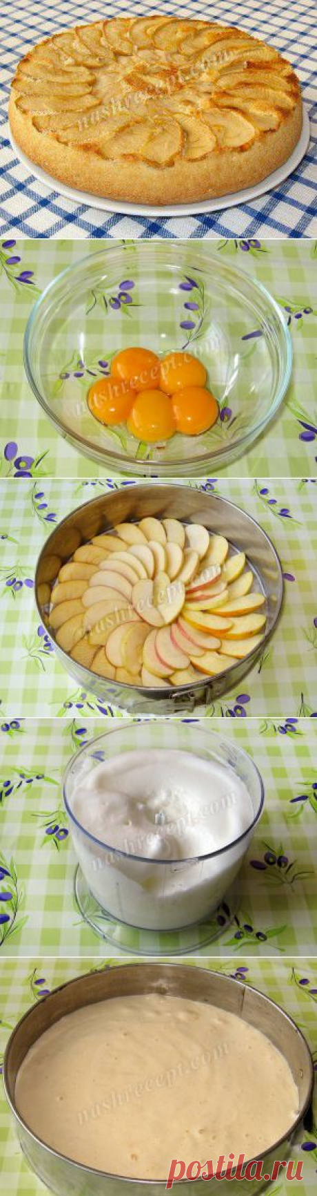 Шарлотка с яблоками. Пошаговый фото рецепт