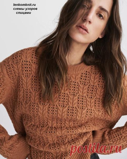 Запись на стене Джемпер Rag&Bone, схема узораДжемпер с удлиненной и закругленной спинкой и разрезами на рукавах.Схема узора составлена только для лицевых рядов, чтобы избежать громоздкости. В изнаночных рядах все петли вяжутся по рисунку, за исключением тех, что отмечены желтым цветом. При вязании поворотными рядами в изнаночных рядах эти петли вяжутся лицевыми, а при круговом вязании - наоборот, изнаночными. С лицевой стороны в этом месте должен быть один ...