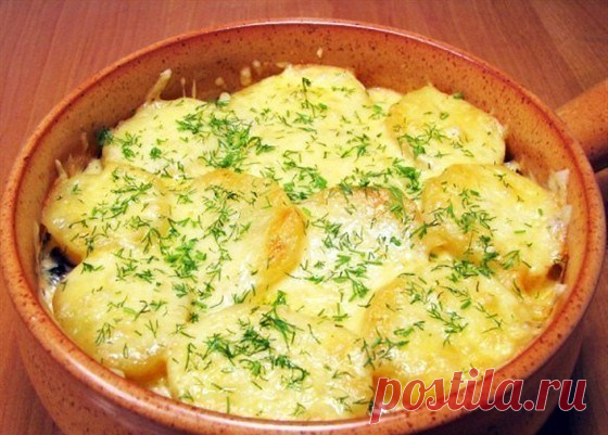 Аппетитная запеканка с грибами и картофелем Сегодня же приготовлю!