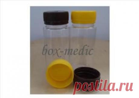 Банки - упаковка для косметики - .Банка прозрачная с крышкой ПЭТ 110 мл.