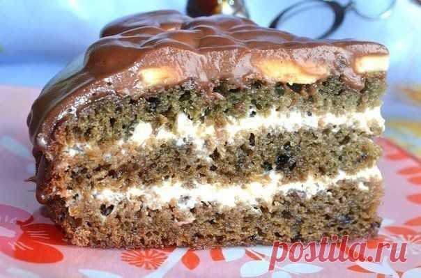 Нежный, вкусный, влажный торт «Негр в п / Женское счастье!