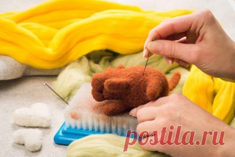 ​Сухое валяние: создаём объём своими руками